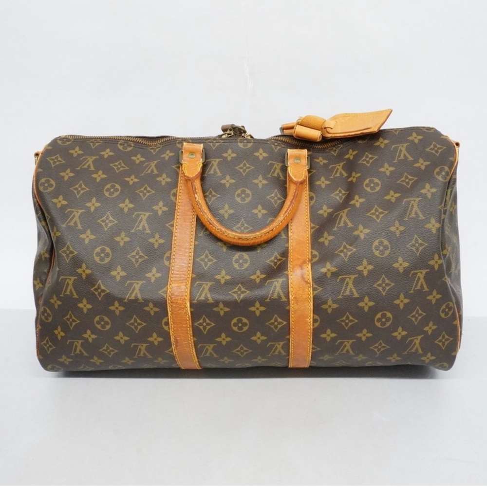Auth Louis Vuitton Monogram Keepol Bandolier 50 M41416